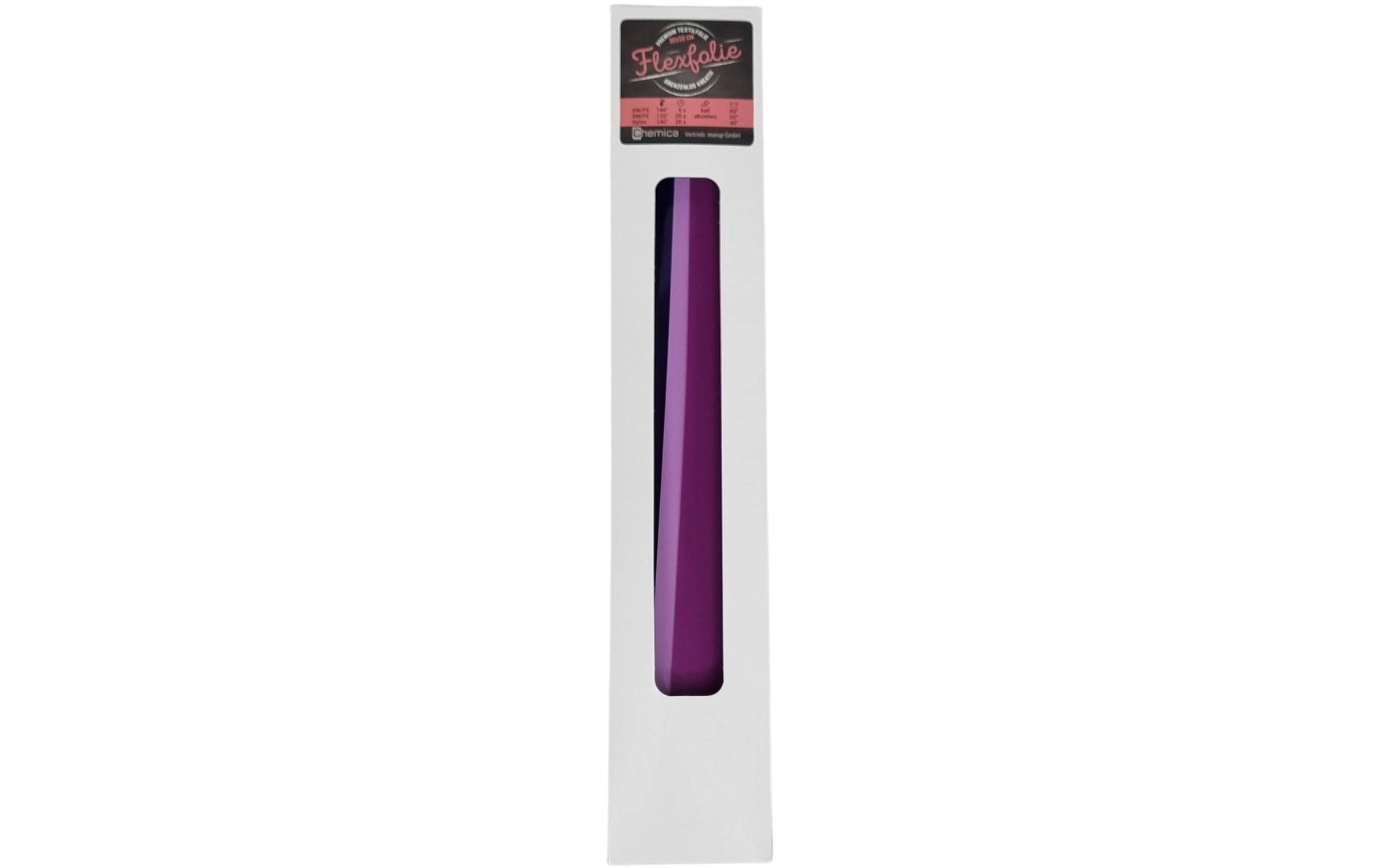 Chemica Aufbügelfolie (Flex) – Violett, 300 × 500 mm, 3 Stück