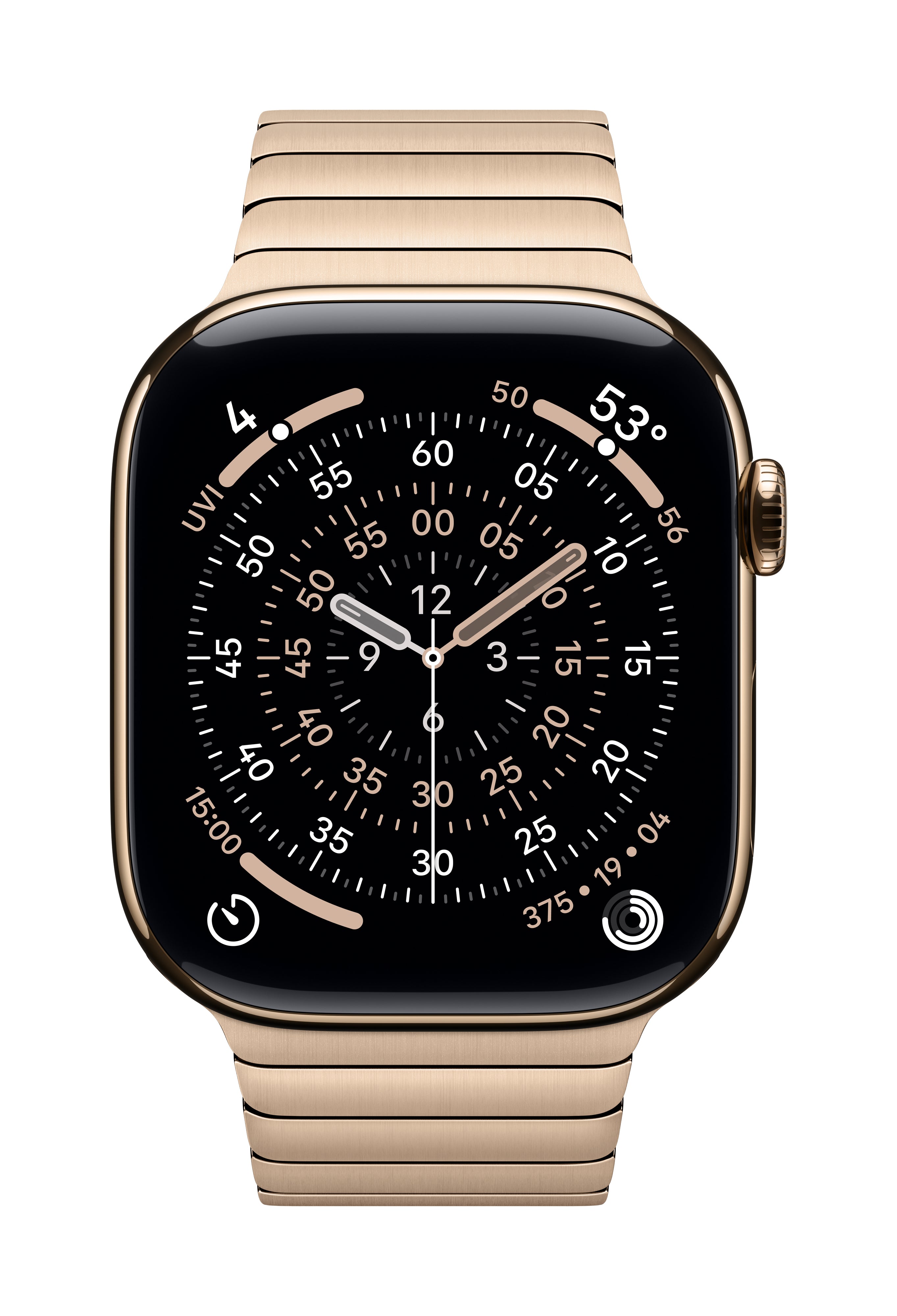 Apple Edelstahl-Gliederarmband, Gold, Universalgrösse, für Apple Watch