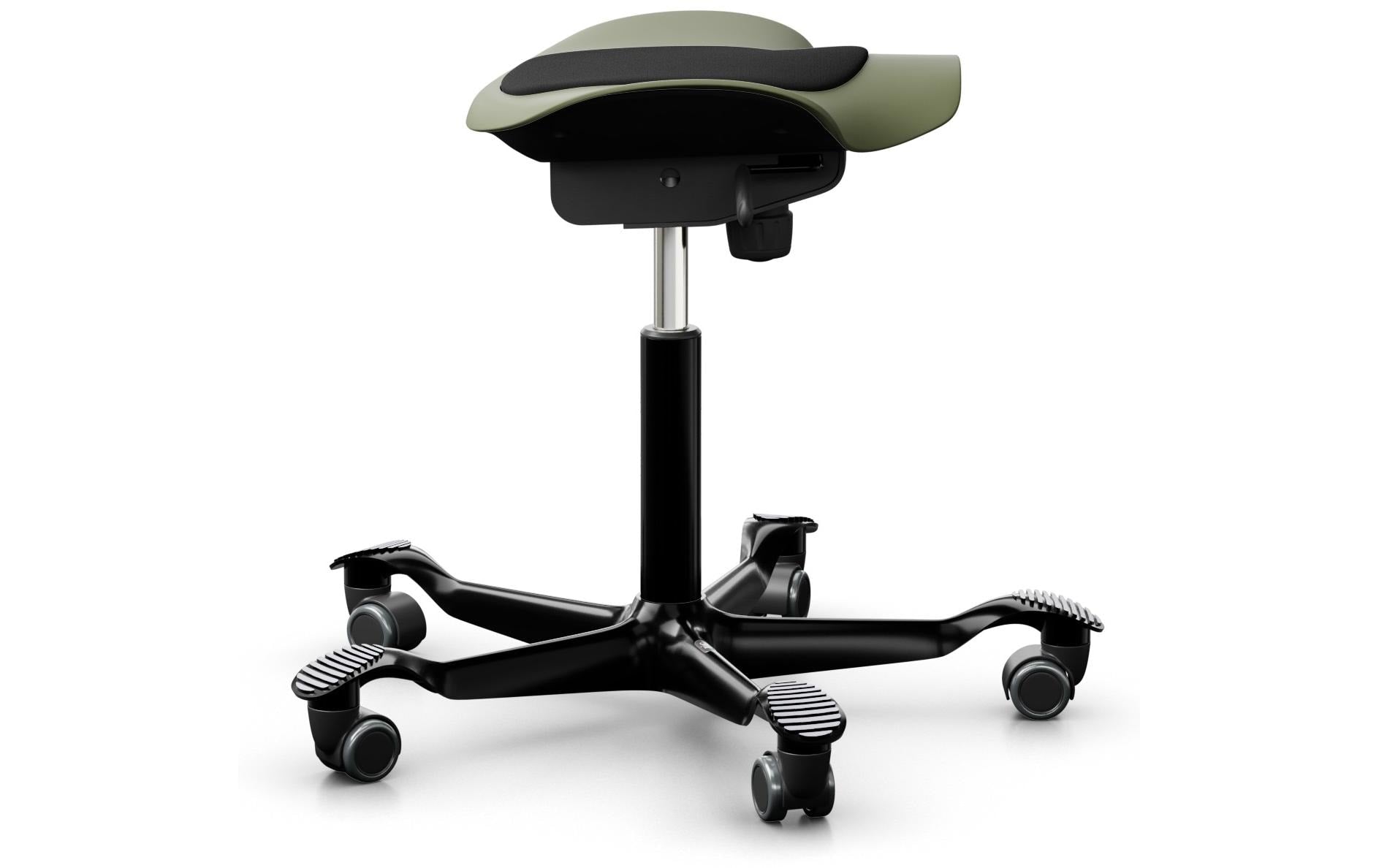 HÅG Hocker Capisco Puls 8001 – Sitzhöhe 45–62 cm, 110 kg, schwarz