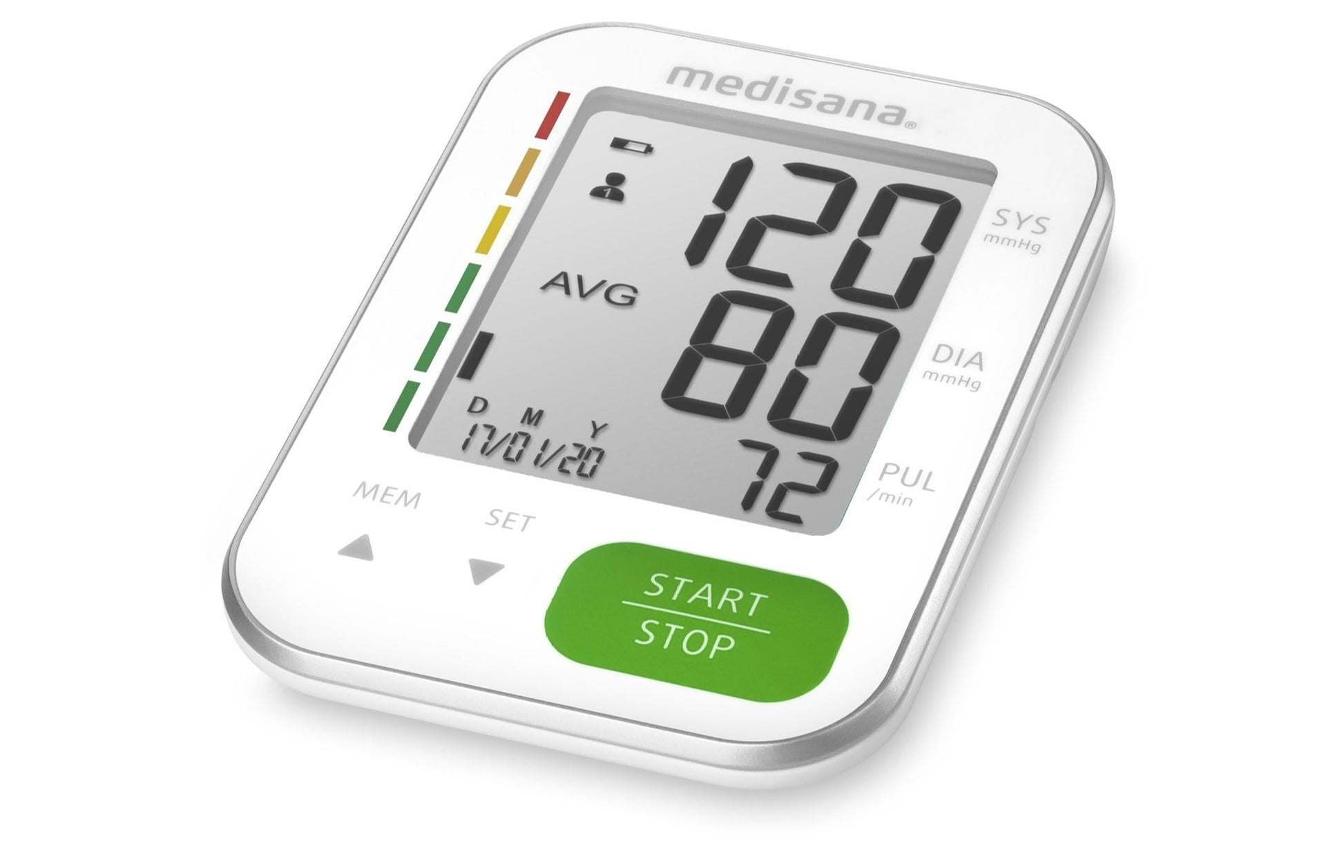 Medisana Blutdruckmessgerät BU565W – Oberarm, Umfang 22–42 cm, 240 Speicherplätze, 4 × AAA