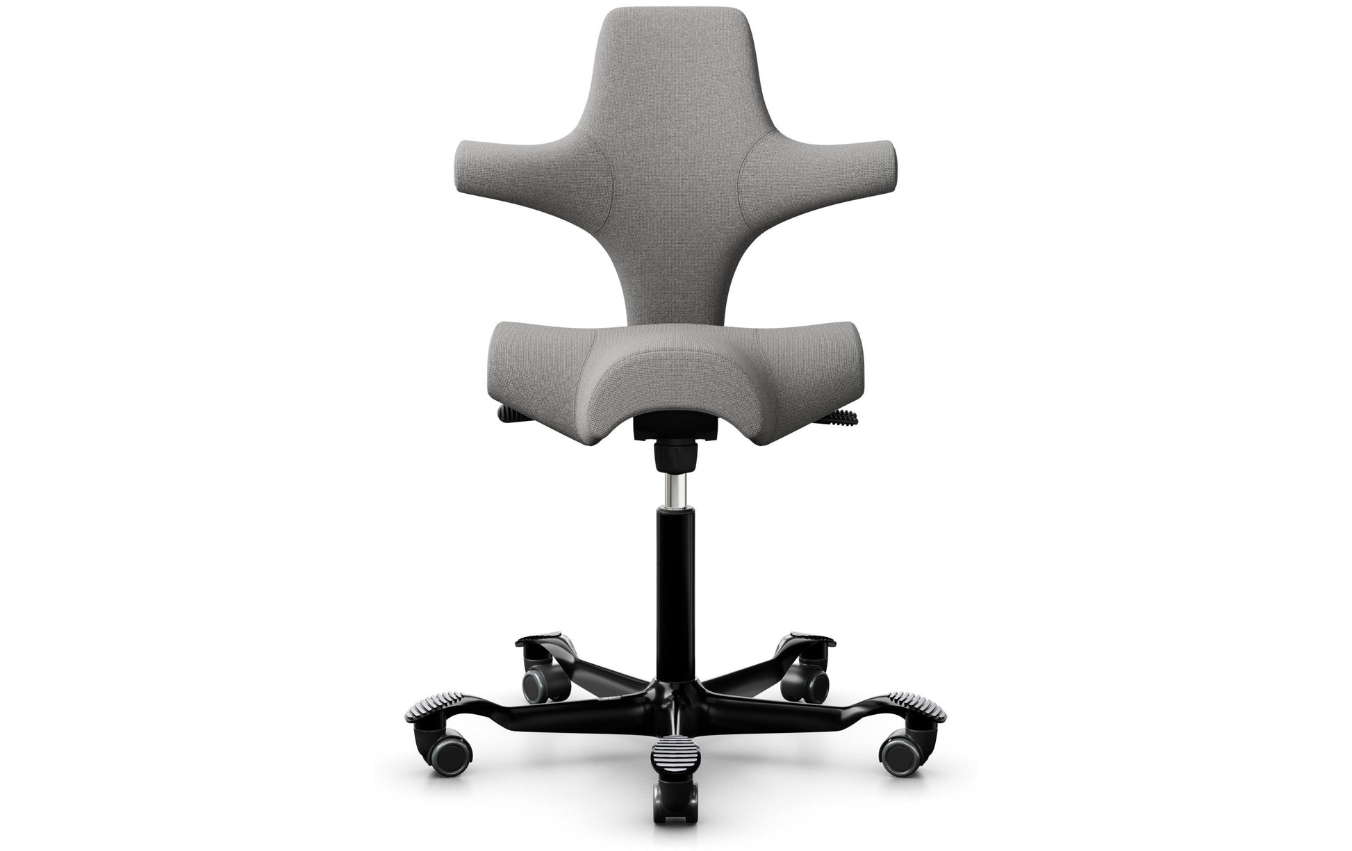 HÅG Bürostuhl Capisco 8106 – 110 kg, Hellgrau, Aluminium Fuss