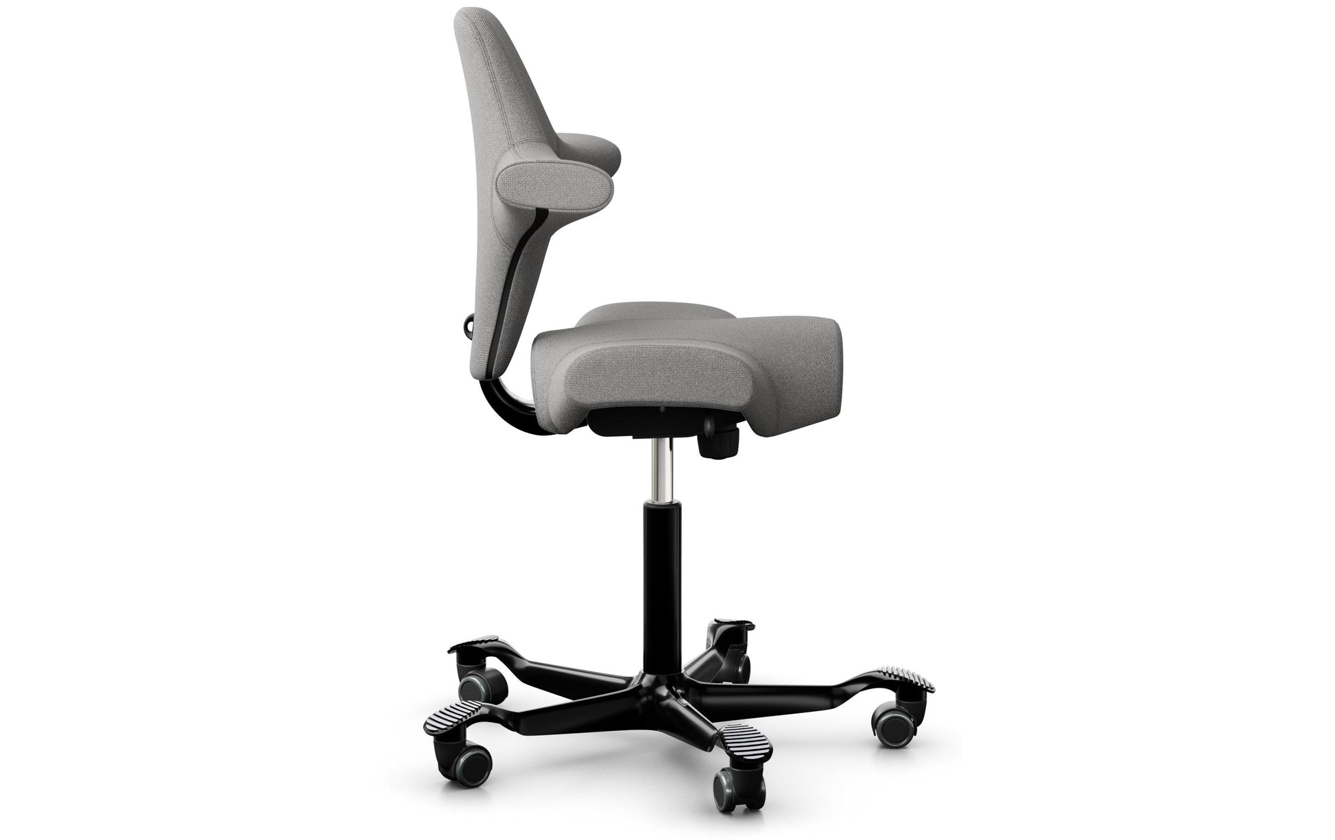 HÅG Bürostuhl Capisco 8106 – 110 kg, Hellgrau, Aluminium Fuss