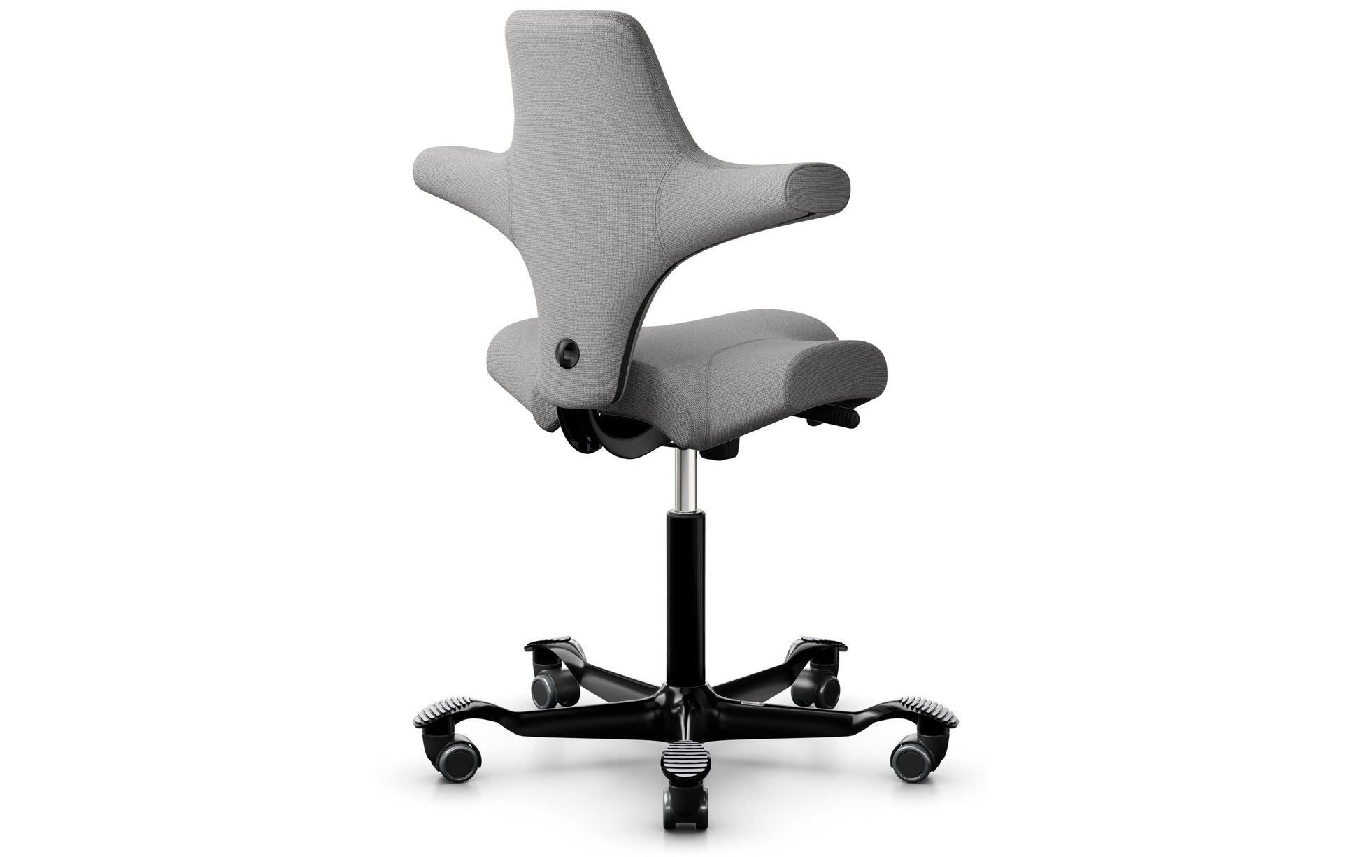 HÅG Bürostuhl Capisco 8106 – 110 kg, Hellgrau, Aluminium Fuss