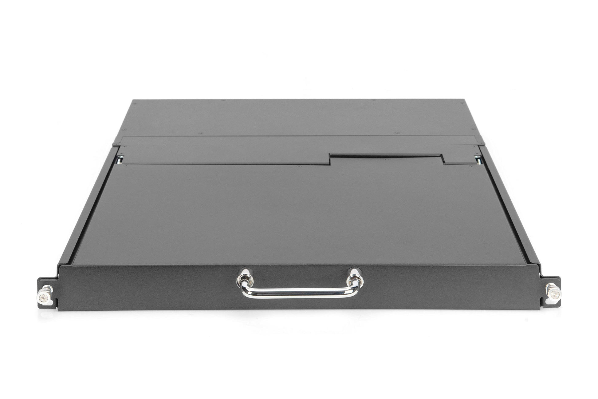 Digitus 17HD – 17" Rack-LCD-Konsole – 1920 × 1080, 16-Port VGA KVM, USB 2.0, Layout Schweiz QWERTZ – 1U