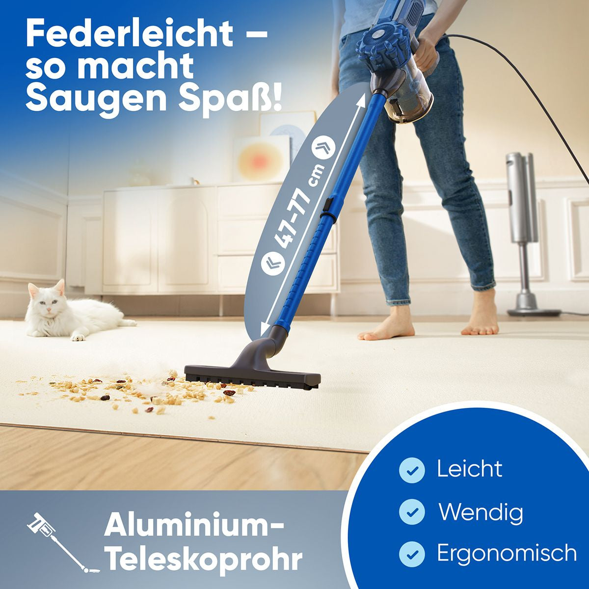 ProfiCare Bodenstaubsauger PC-BS 3133 – beutellos, 600 W, HEPA