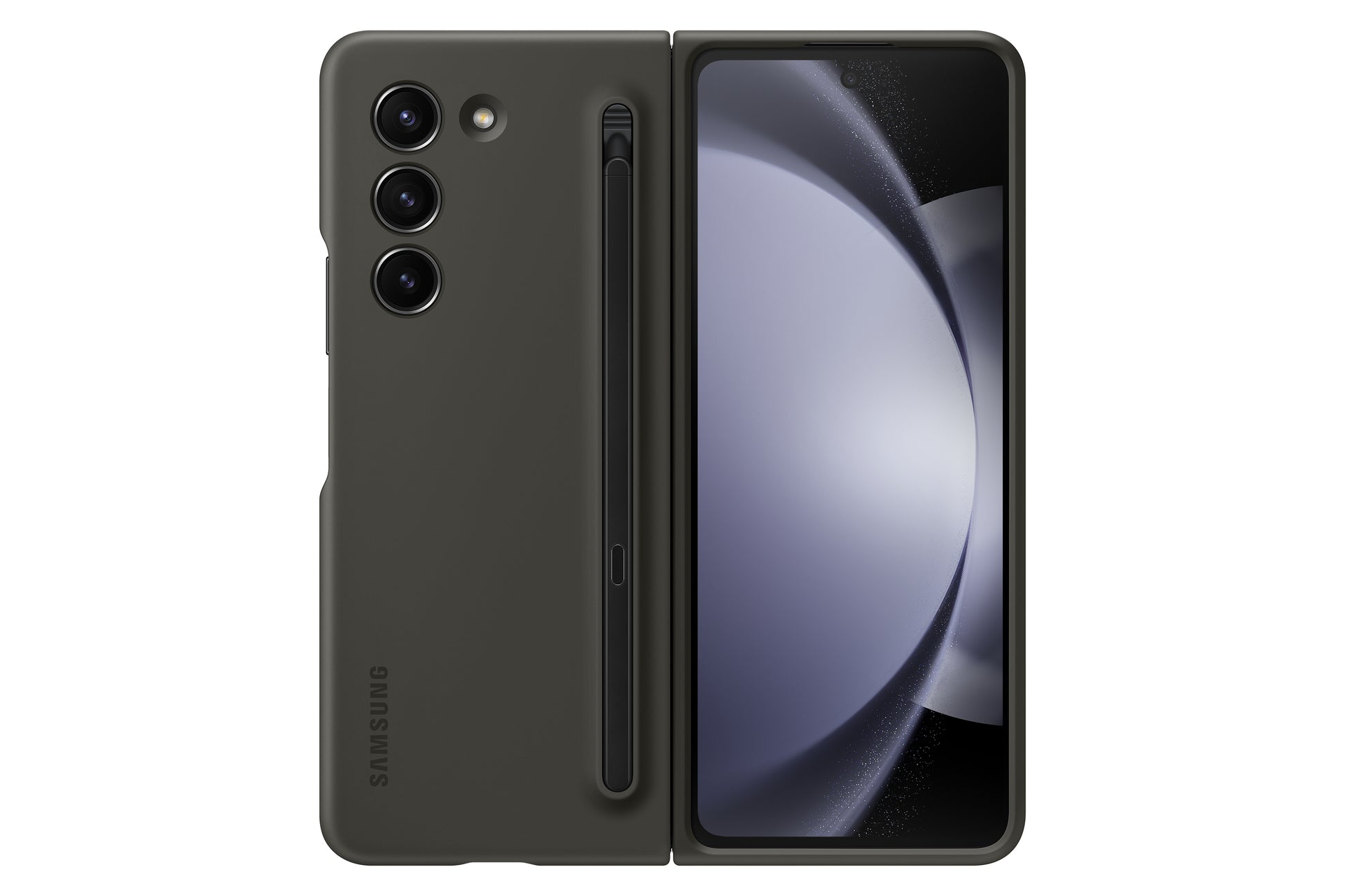 Samsung Backcover – für Samsung Galaxy Z Fold5 – schwarz – mit Zusatzfächern