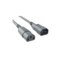 Bachmann Netzkabel, IEC C14 auf IEC C13, 1,5 m, Grau