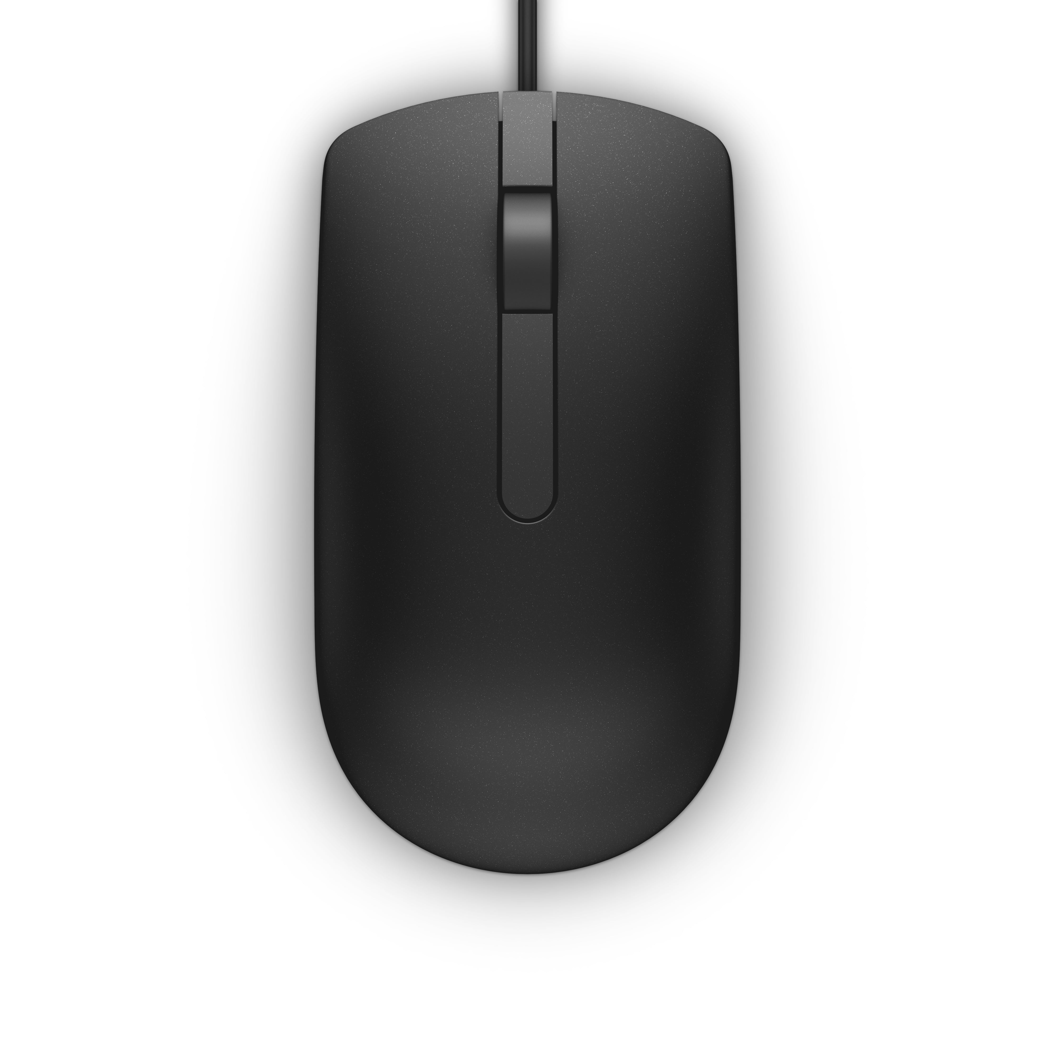 Dell MS116 – Maus – Kabelgebunden (USB-A), Beidhändig, Schwarz