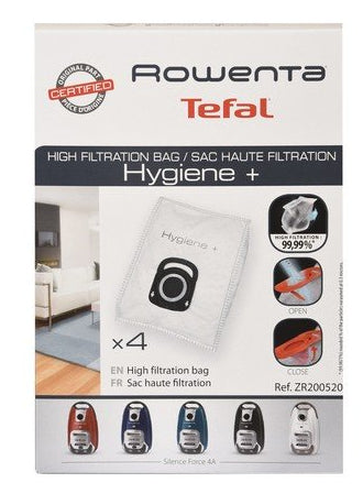 Rowenta Staubbeutel ZR200520 – 4 Stück, für Silence Force 4A