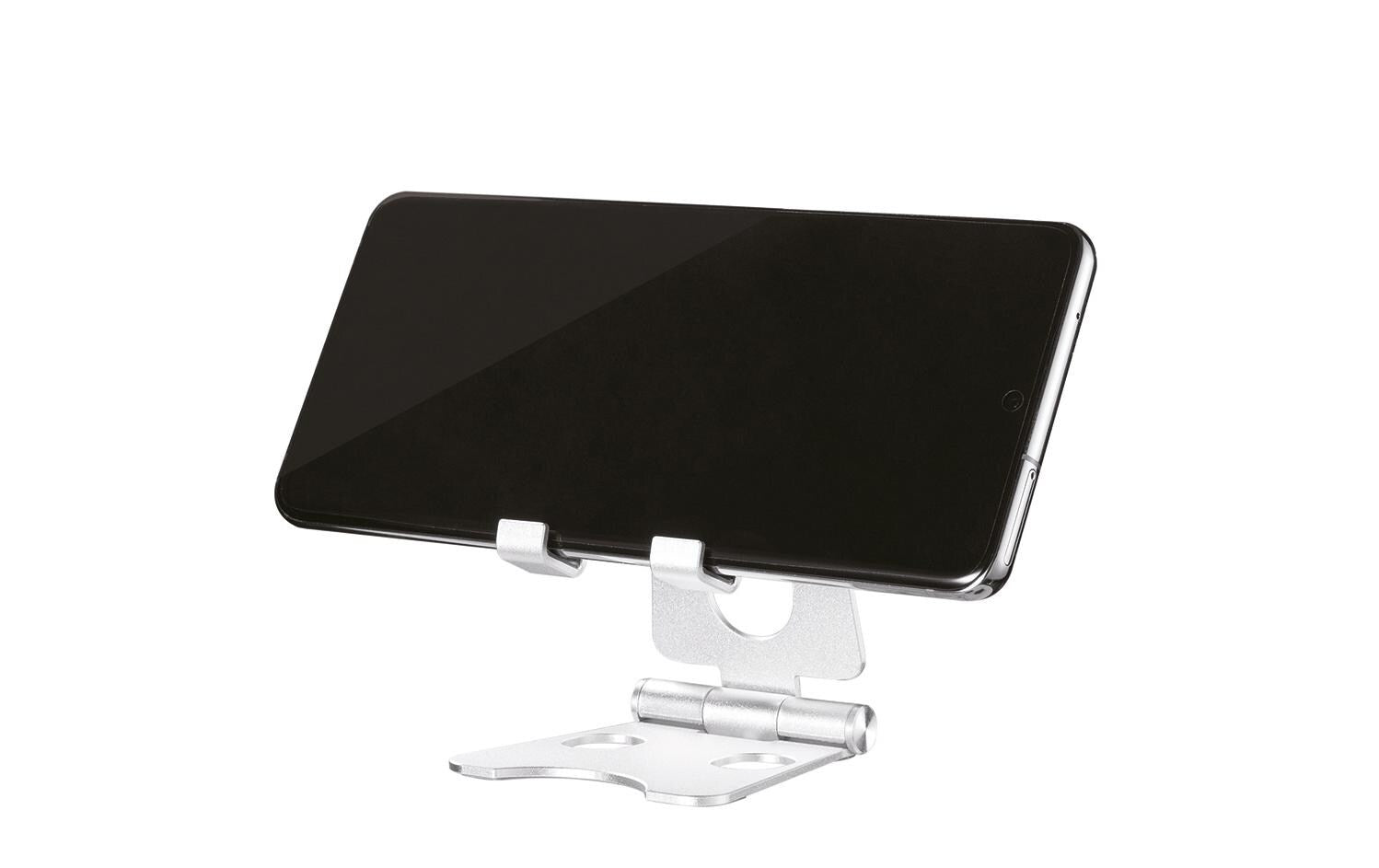 Neomounts Tischständer, faltbar, verstellbar – für bis 4,7" – Silber, Aluminium