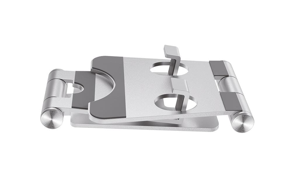 Neomounts Tischständer, faltbar, verstellbar – für bis 4,7" – Silber, Aluminium