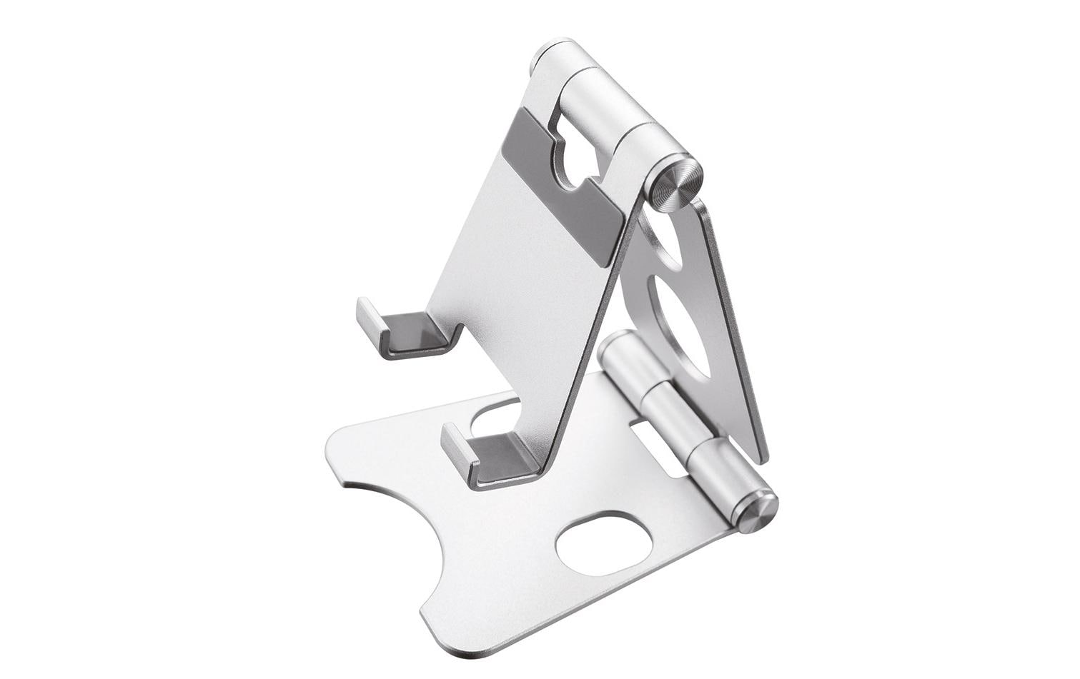 Neomounts Tischständer, faltbar, verstellbar – für bis 4,7" – Silber, Aluminium