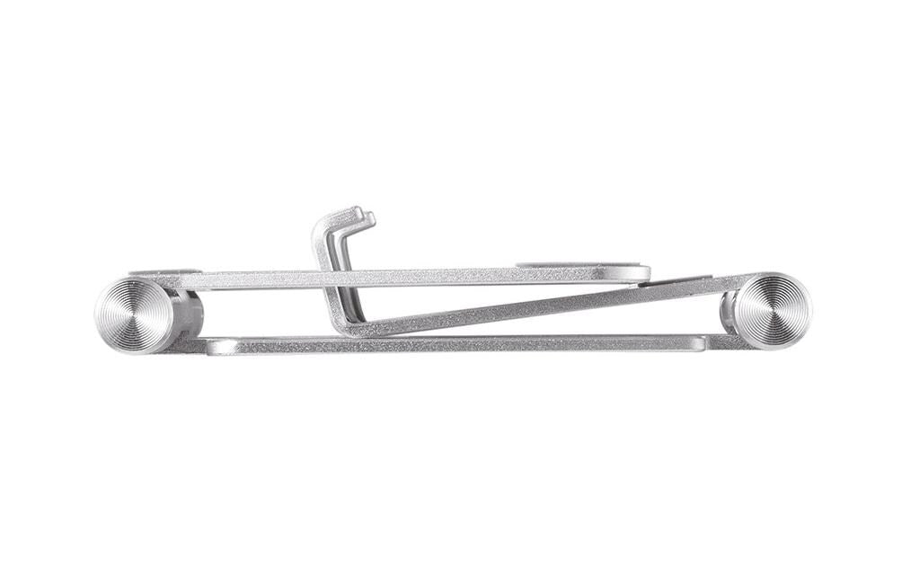 Neomounts Tischständer, faltbar, verstellbar – für bis 4,7" – Silber, Aluminium