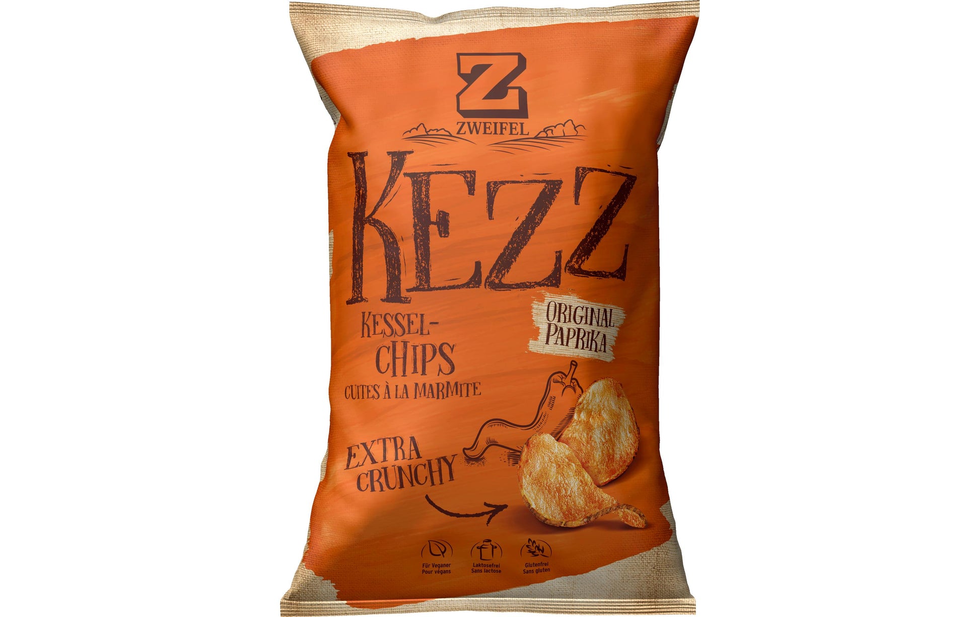 Zweifel Kezz Extra Crunchy Chips – Paprika – 110 g