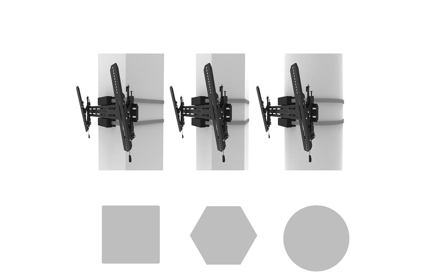 Neomounts WL35S-910BL16 – Displayständer, drehbar, neigbar, für 40–75", VESA 300×100–600×400, bis 50 kg