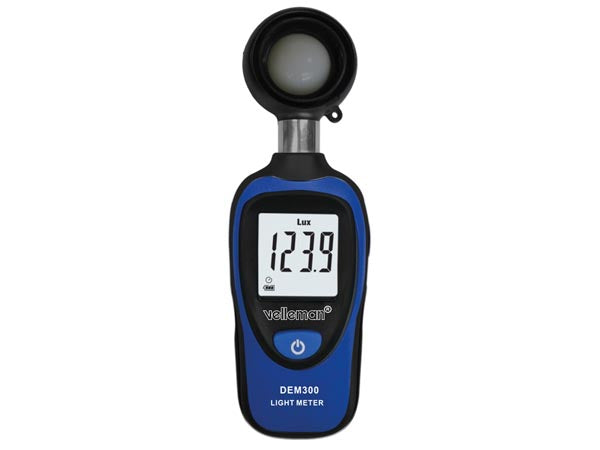 Velleman DEM300 – Luxmeter – 0,01–200000 Lux, LCD, Max-Min-Funktion