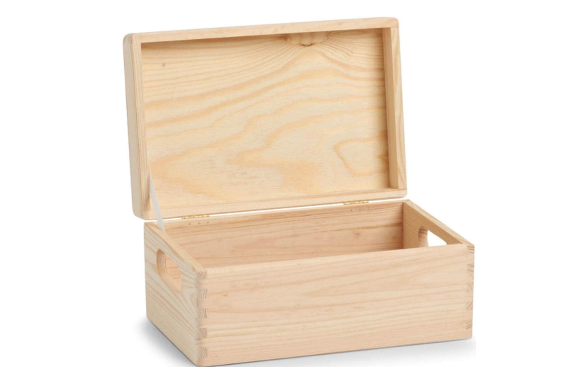 Zeller Present Aufbewahrungsbox (mit Deckel) – Holz – Natur – mit Griff – 300 × 140 × 200 mm