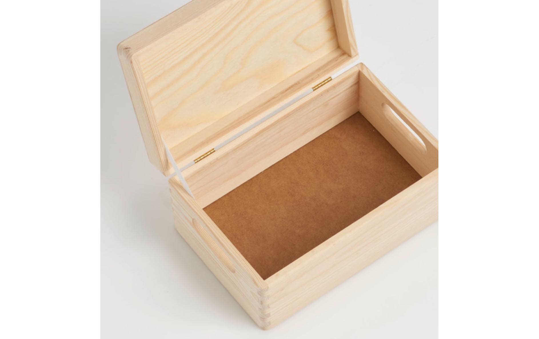 Zeller Present Aufbewahrungsbox (mit Deckel) – Holz – Natur – mit Griff – 300 × 140 × 200 mm