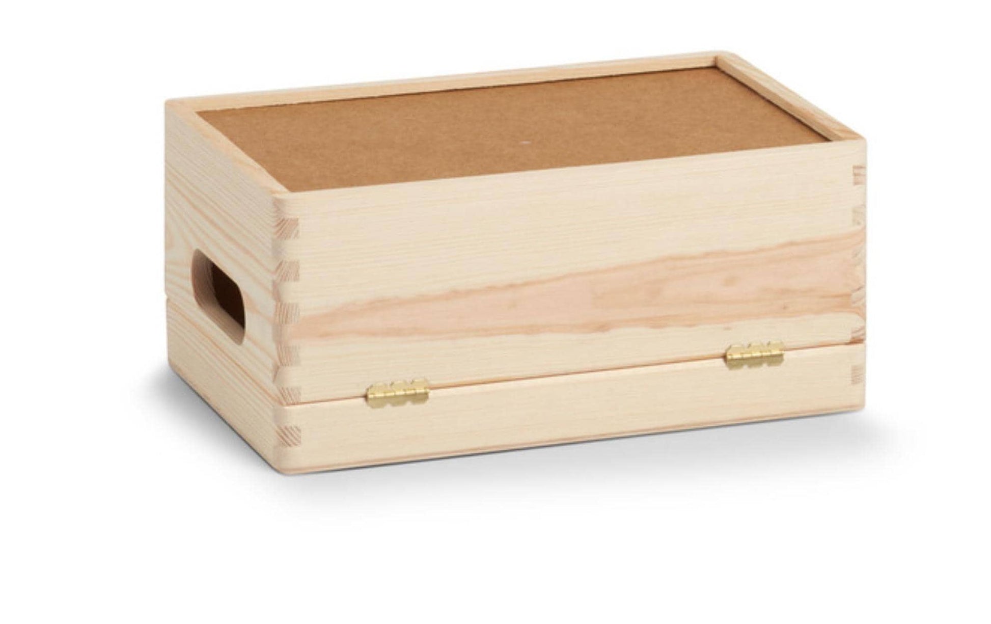 Zeller Present Aufbewahrungsbox (mit Deckel) – Holz – Natur – mit Griff – 300 × 140 × 200 mm