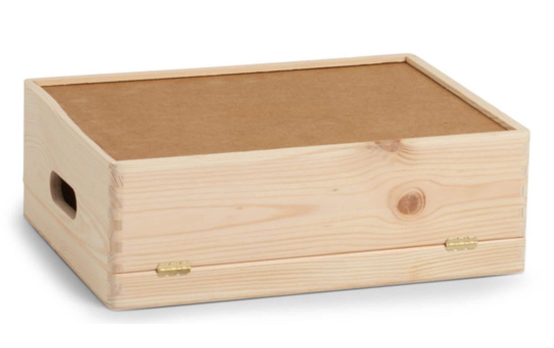 Zeller Present Aufbewahrungsbox (mit Deckel) – Holz – Natur – 400 × 140 × 300 mm