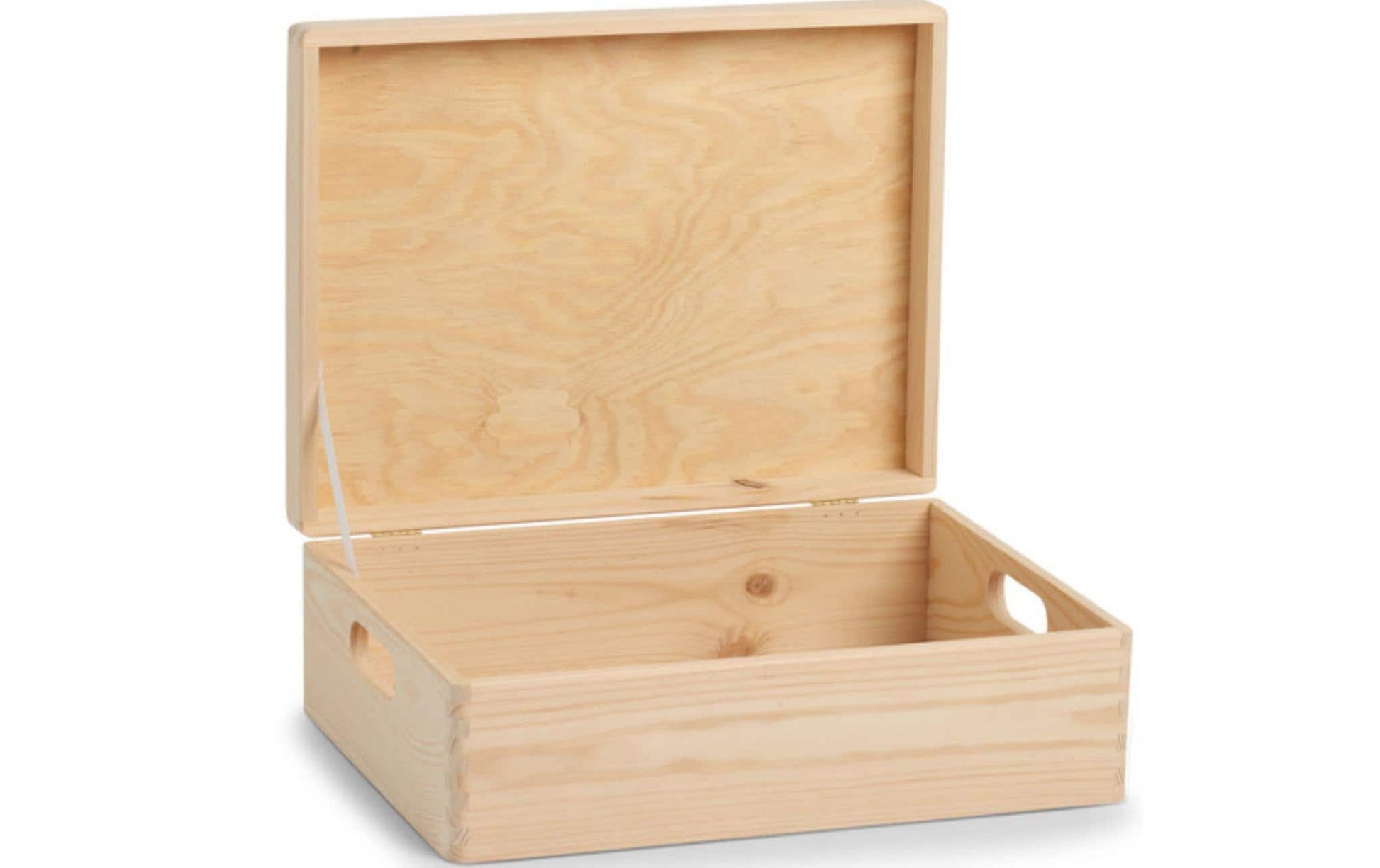 Zeller Present Aufbewahrungsbox (mit Deckel) – Holz – Natur – 400 × 140 × 300 mm