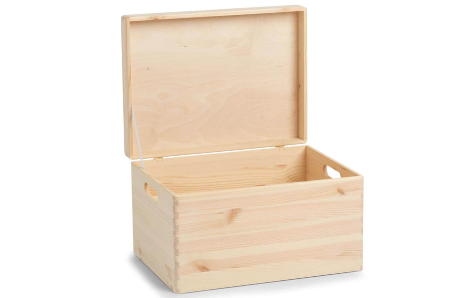 Zeller Present Aufbewahrungsbox (mit Deckel) – Holz – Natur – 400 × 230 × 300 mm