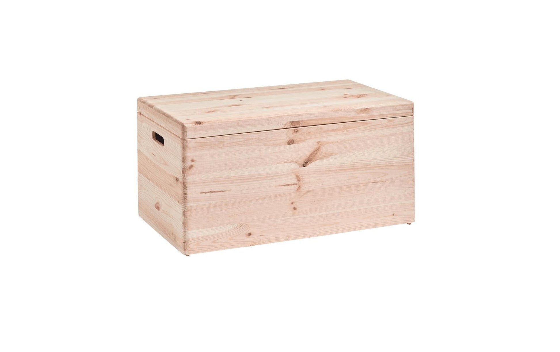 Zeller Present Aufbewahrungsbox (mit Deckel) – Holz (Kiefer) – Beige – mit Griff – 600 × 240 × 400 mm