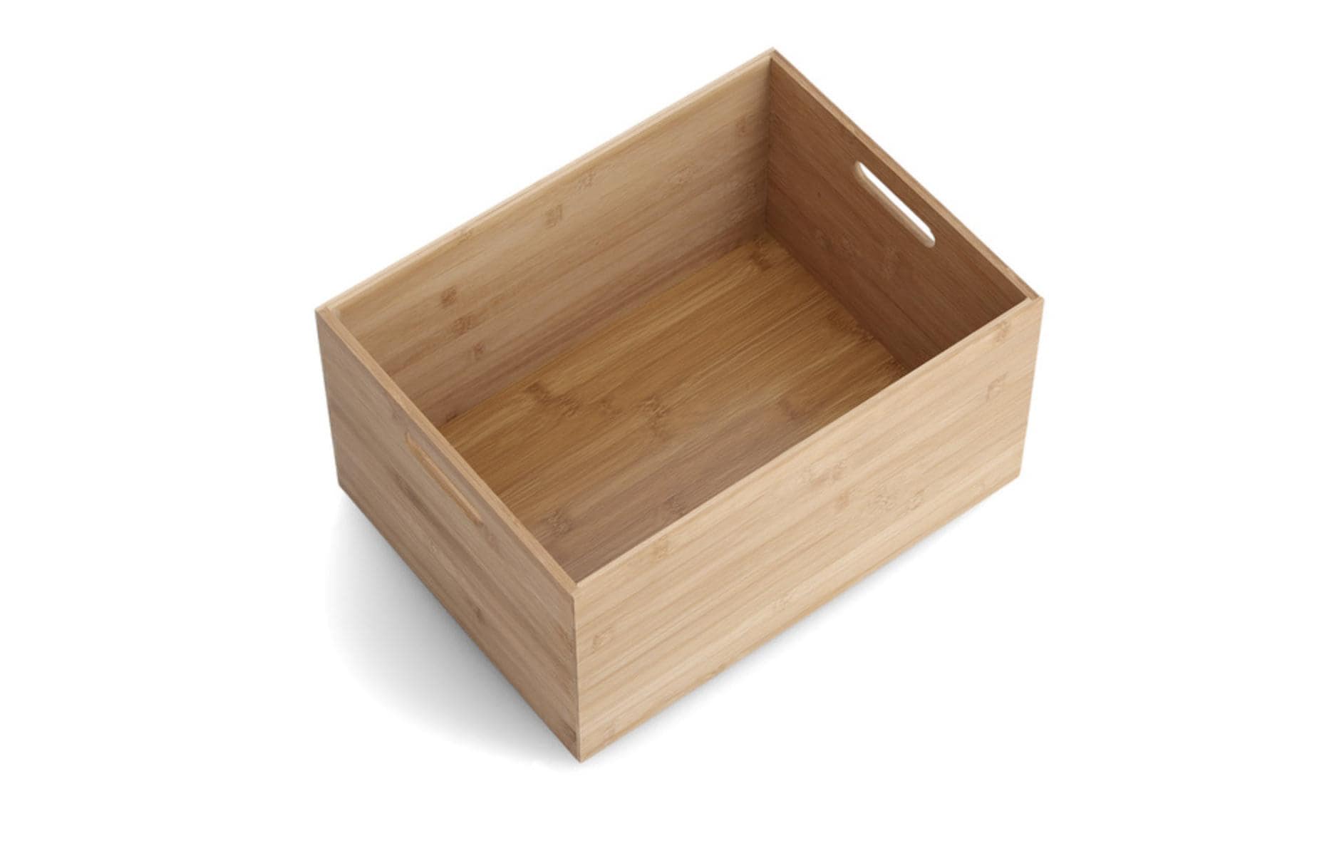 Zeller Present Aufbewahrungsbox – Bambus – Natur – mit Griffen, stapelbar – 400 × 210 × 300 mm
