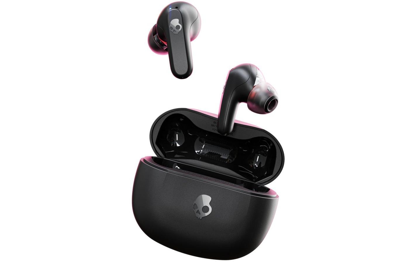 Skullcandy Rail – True Wireless In-Ear Kopfhörer – Bluetooth 5.2, IP55, mit Mikrofon – Schwarz, bis 42 h