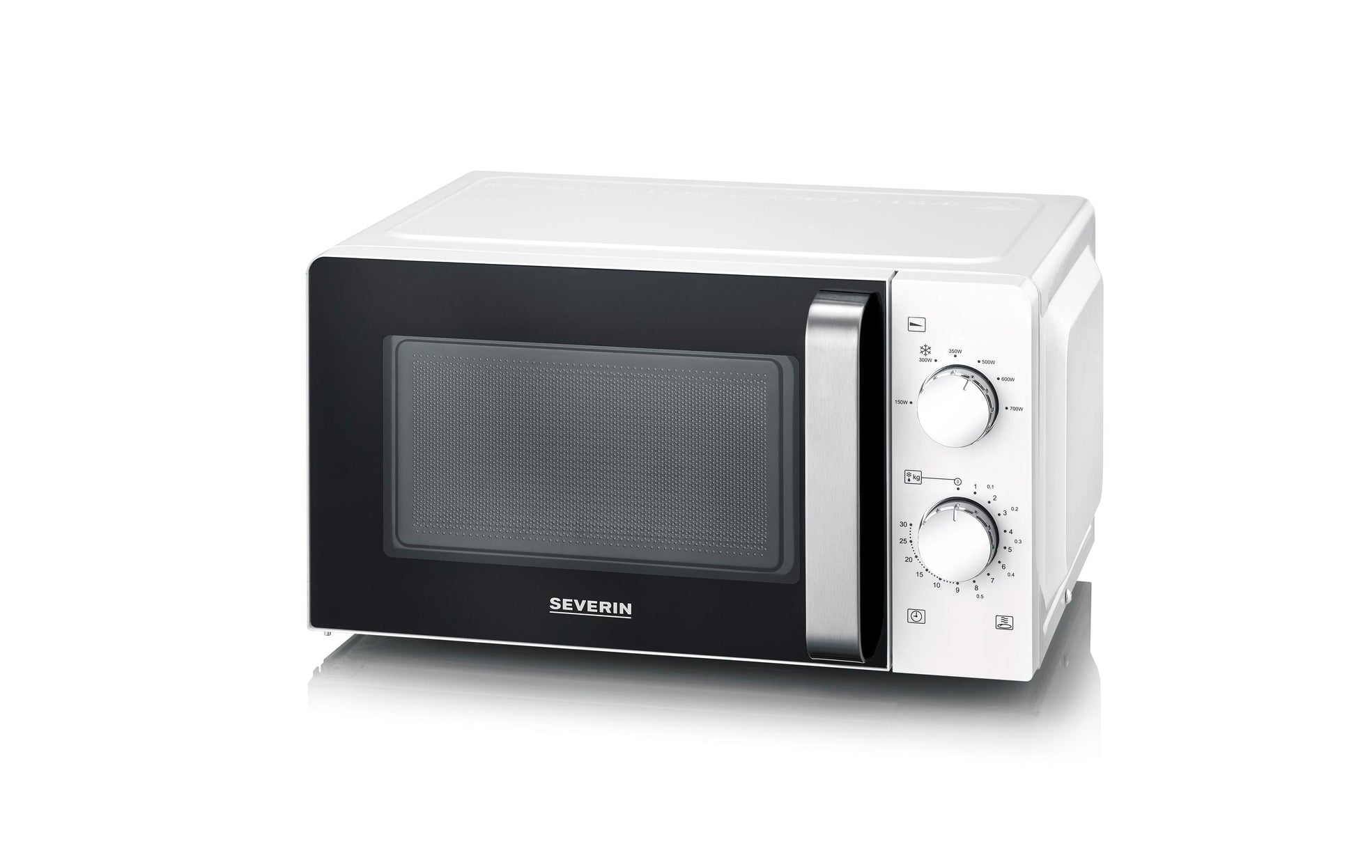 Severin Solo-Mikrowelle MW 7885 – 17 l, 700 W – schwarz/weiss