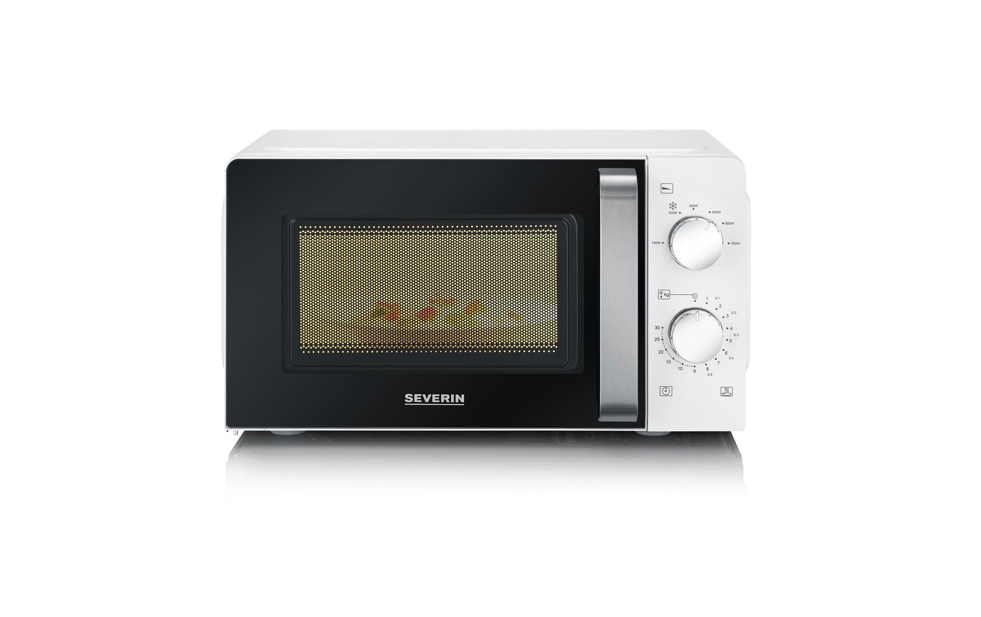 Severin Solo-Mikrowelle MW 7885 – 17 l, 700 W – schwarz/weiss