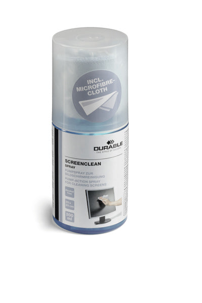 Durable SCREENCLEAN Bildschirm-/Elektronikreiniger – Pumpspray – 200 ml