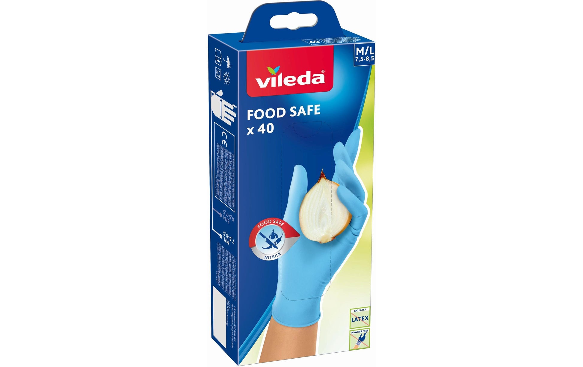 Vileda Handschuhe – Nitril, blau, 40 Stk.