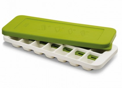 Joseph Joseph Eiswürfelbehälter QuickSnap Plus – Silikon, Grün, 14 Eiswürfel, mit Auswerfer