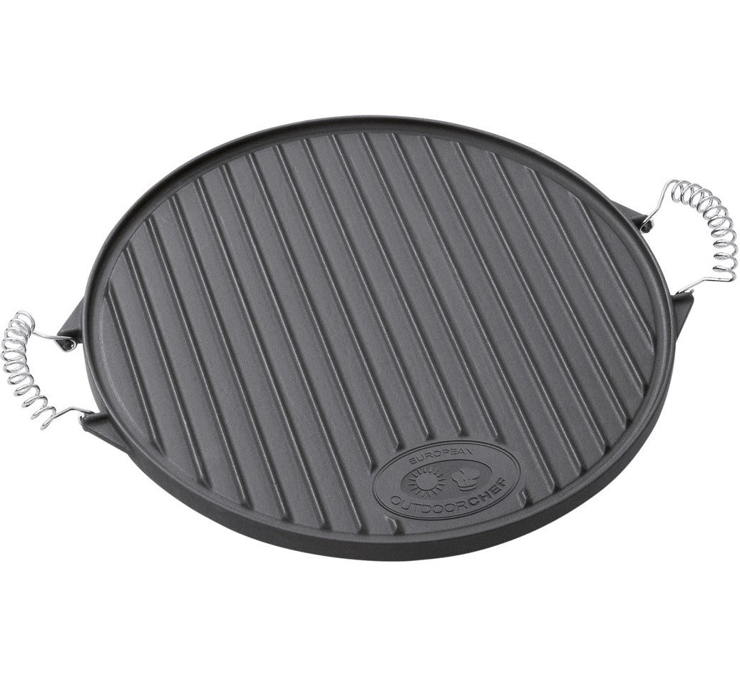 OUTDOORCHEF Grillplatte – Ø 39 cm, Gusseisen – für 480/570 Grills