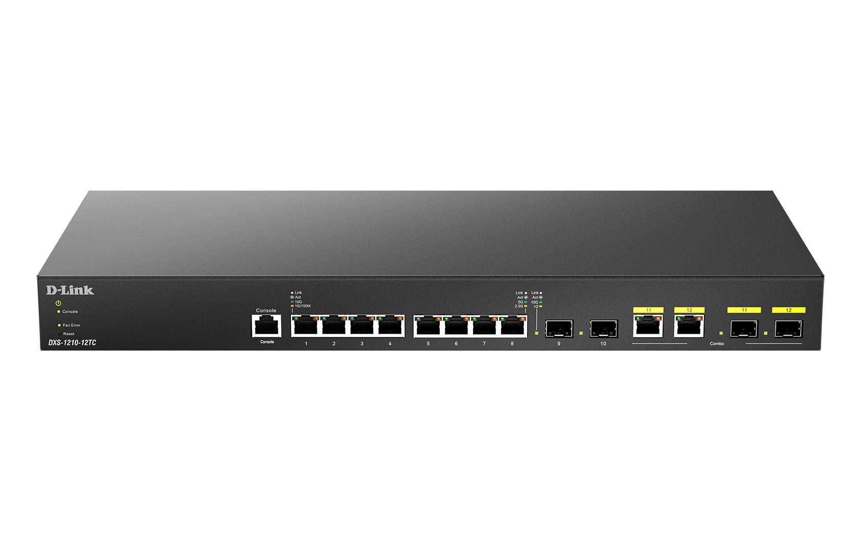 D-Link DXS-1210-12TC – Managed Switch – 10×10G RJ45, 2×SFP+, L2, 1U
