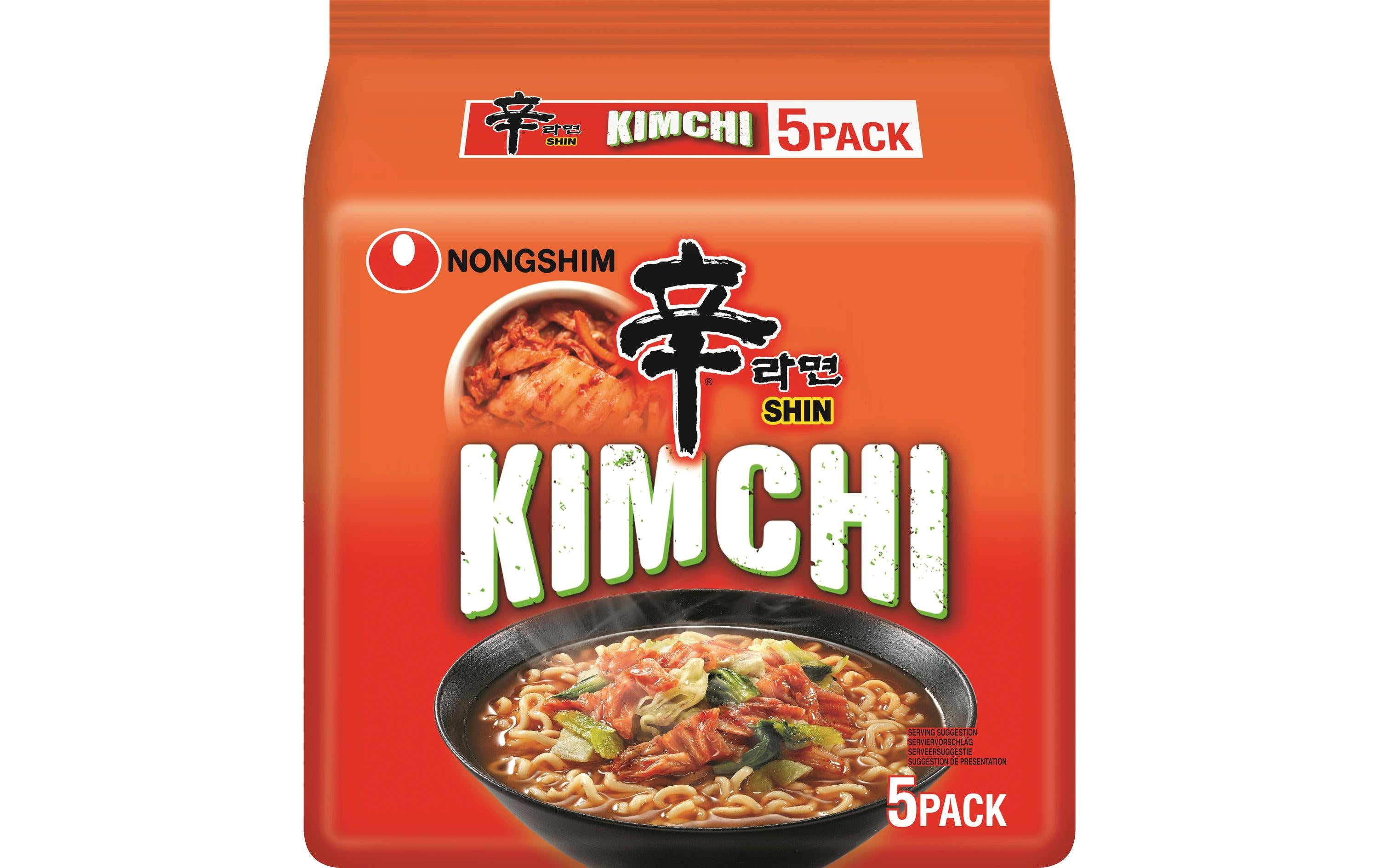 Nongshim Instantnudeln Kimchi – 5×120 g