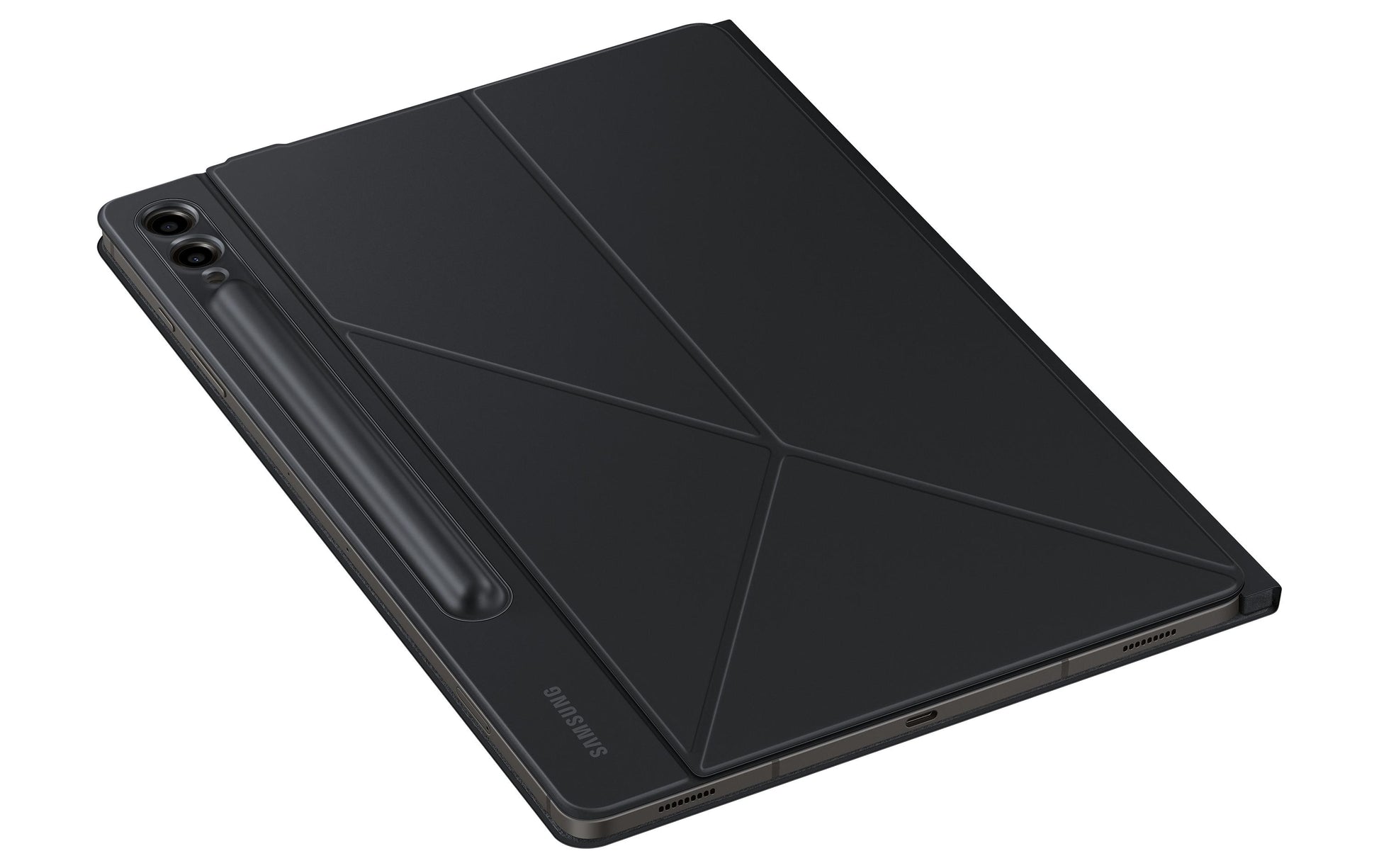 Samsung Smart Book Cover Tab S9 FE+ Notebook-Schutzhülle – für Galaxy Tab S9+, 12,4", Stoßschutz, Schwarz