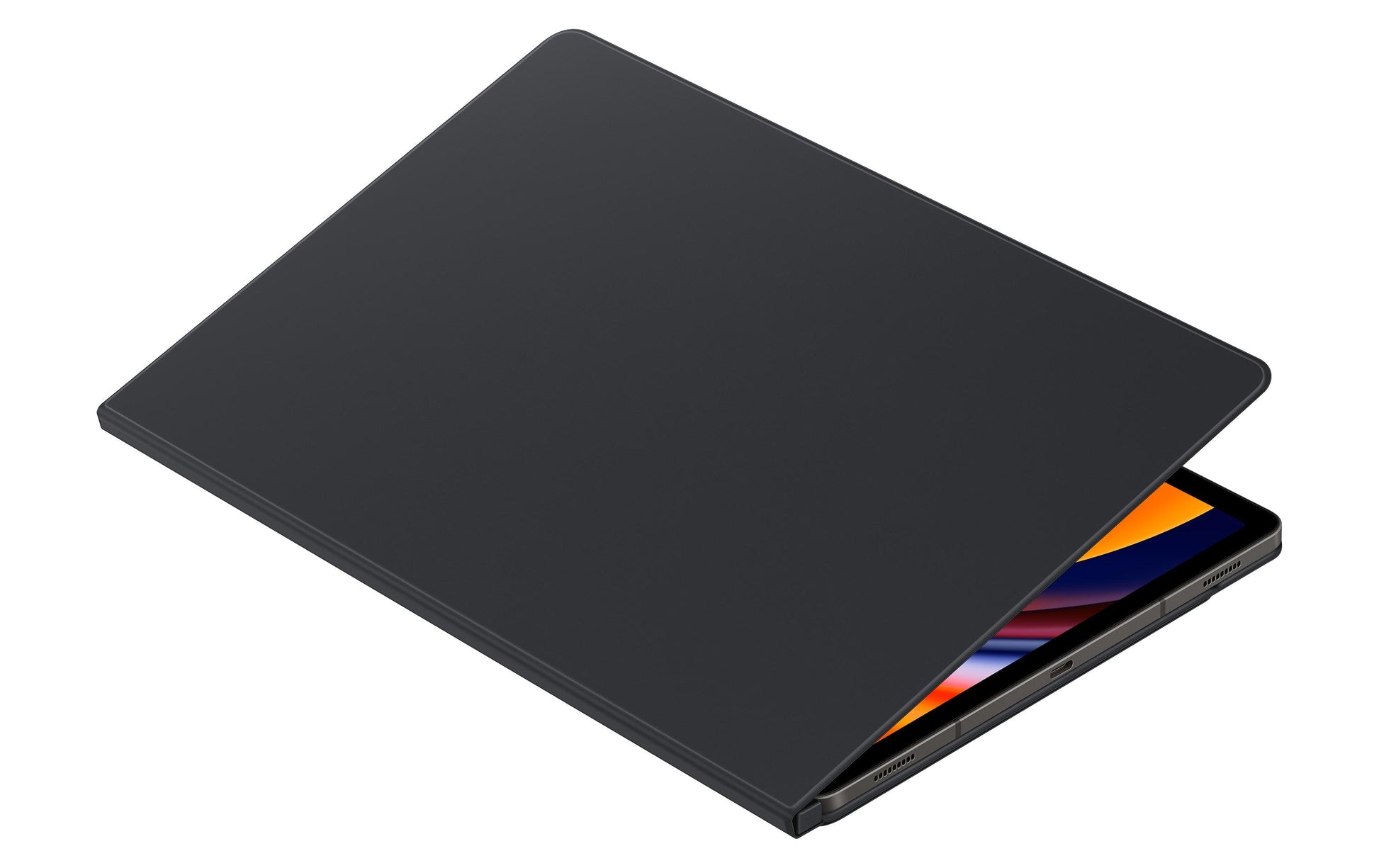 Samsung Smart Book Cover Tab S9 FE+ Notebook-Schutzhülle – für Galaxy Tab S9+, 12,4", Stoßschutz, Schwarz