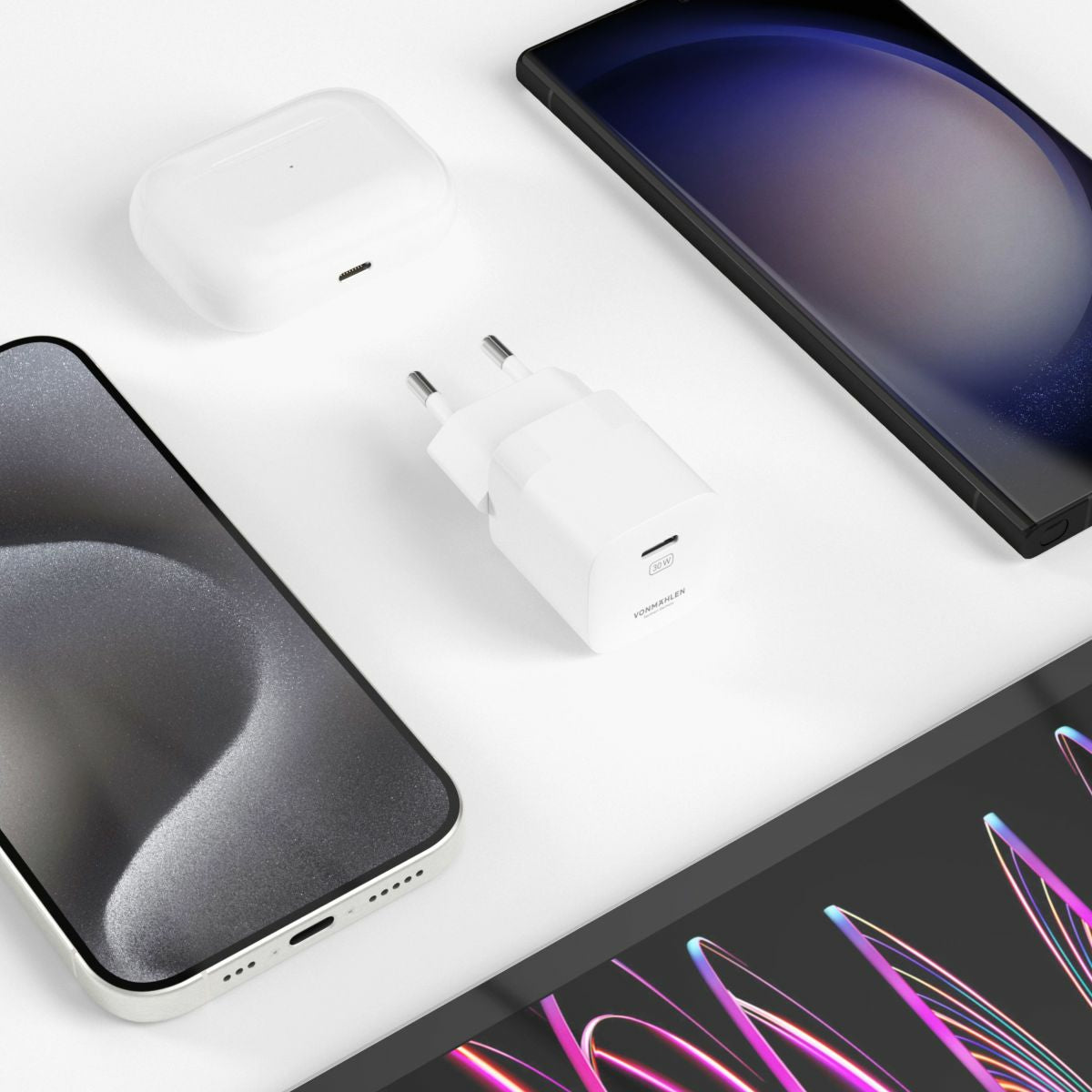 Vonmählen Unity Ladegerät – 30 W, 3× USB-C + 1× USB-A, GaN