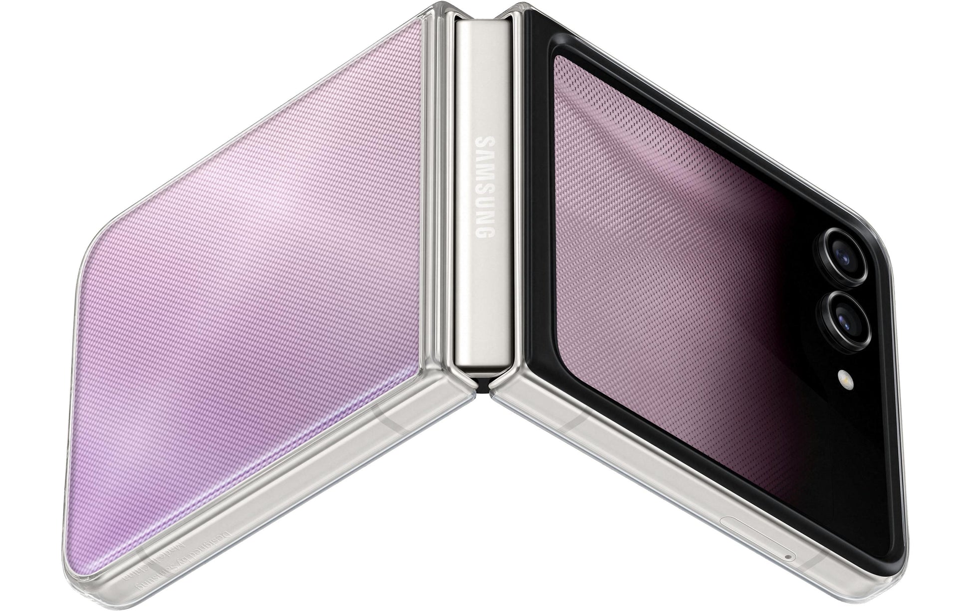 Samsung Folio – für Samsung Galaxy Z Flip5, Kunststoff, Transparent