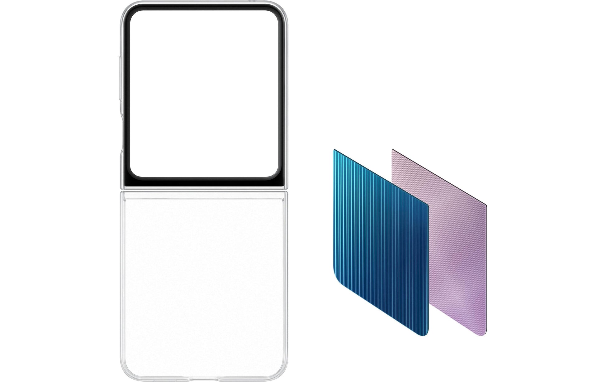 Samsung Folio – für Samsung Galaxy Z Flip5, Kunststoff, Transparent
