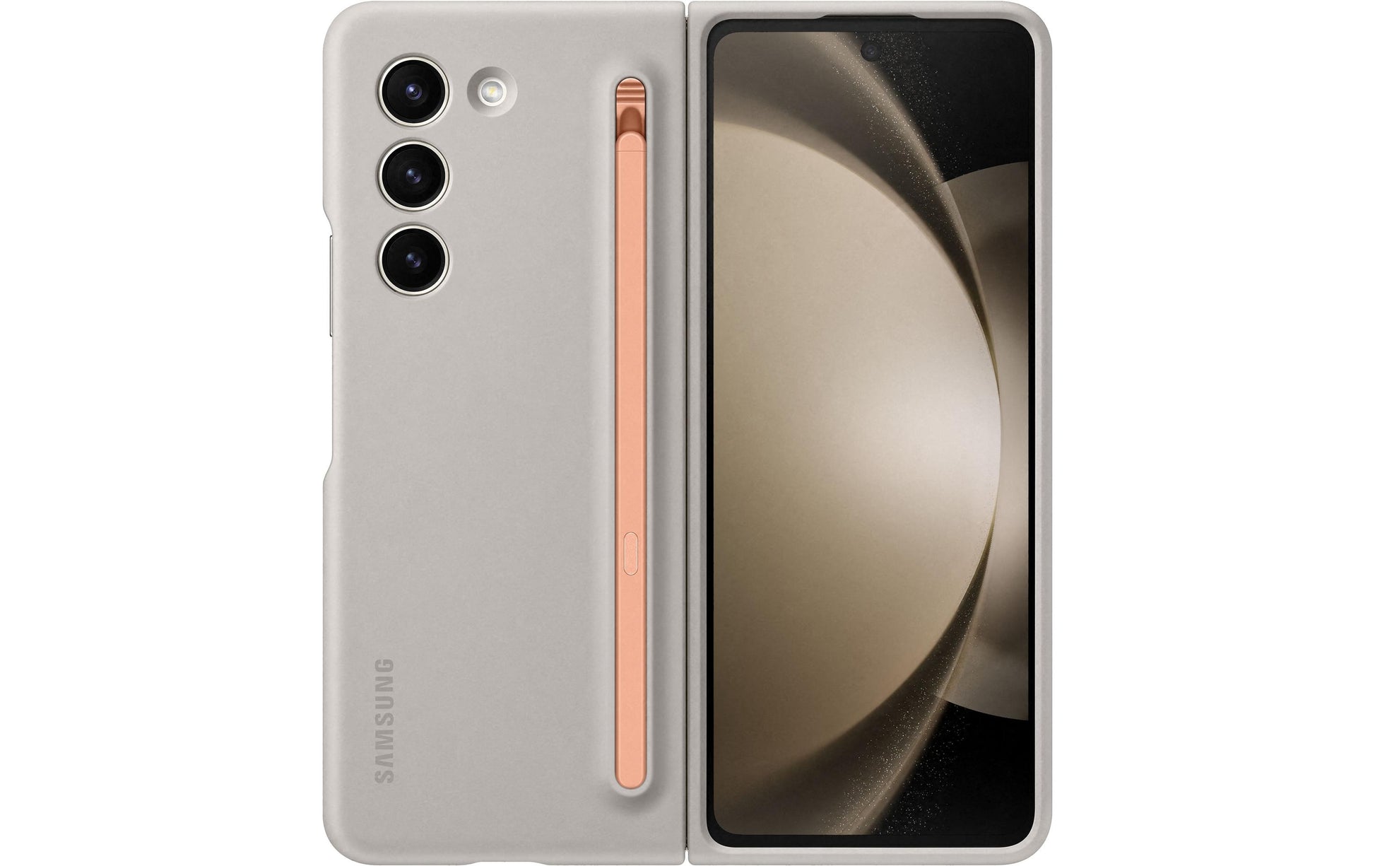 Samsung Backcover – für Samsung Galaxy Z Fold5 – beige – stossfest, kratzresistent