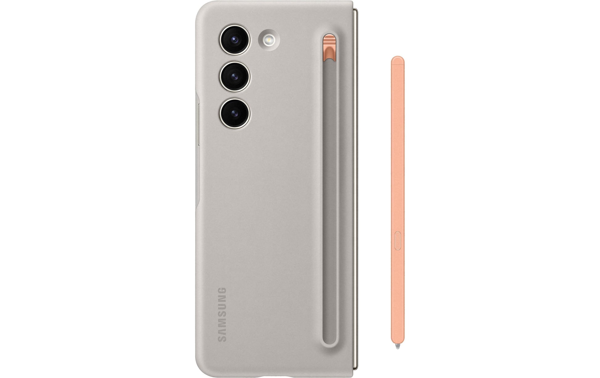 Samsung Backcover – für Samsung Galaxy Z Fold5 – beige – stossfest, kratzresistent