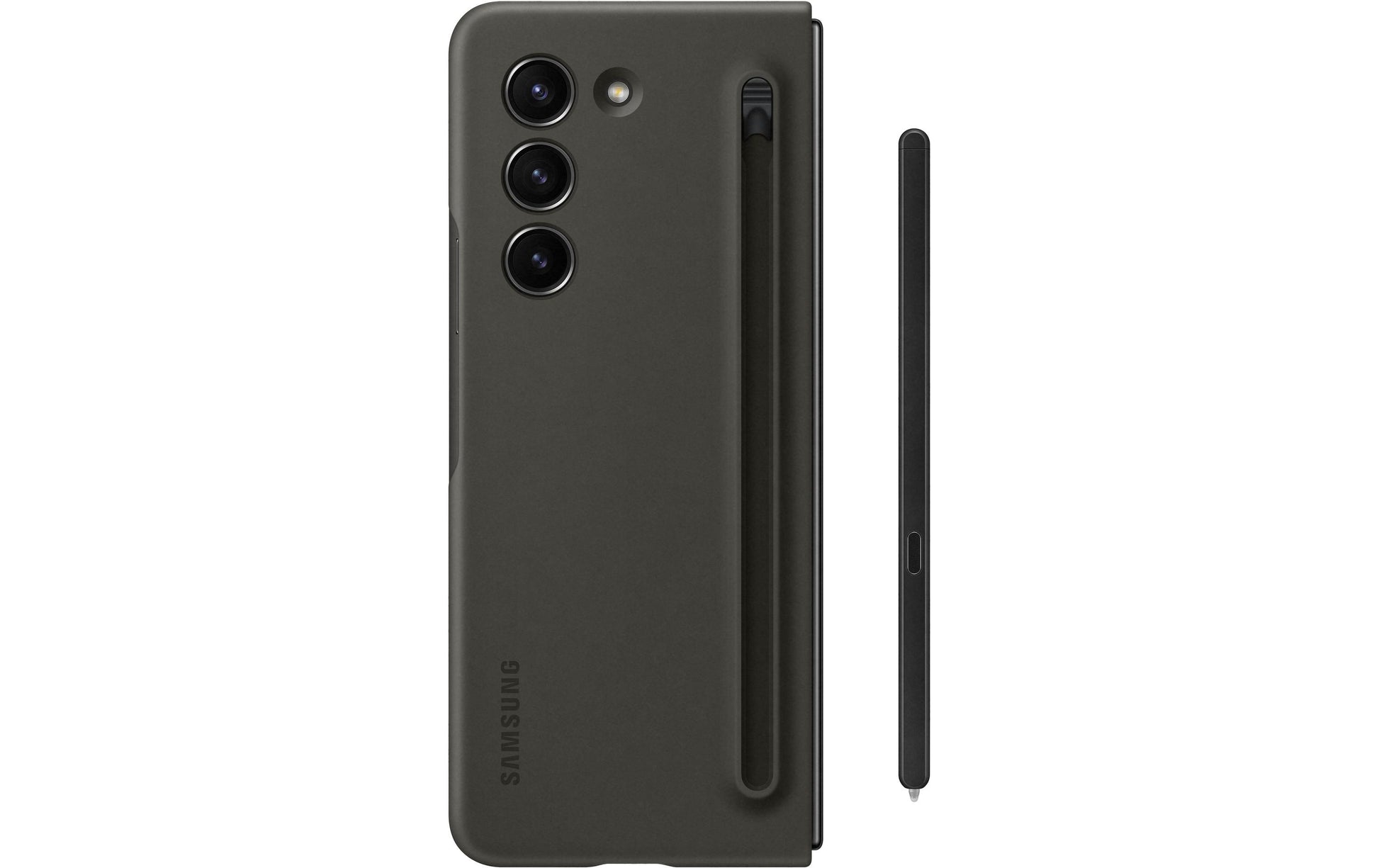 Samsung Backcover – für Samsung Galaxy Z Fold5 – schwarz – mit Zusatzfächern
