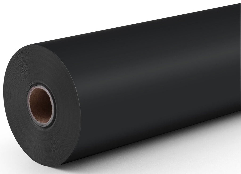 LOKLiK Vinylfolie, permanent, matt – 30,5 cm × 12 m, schwarz – 1 Rolle