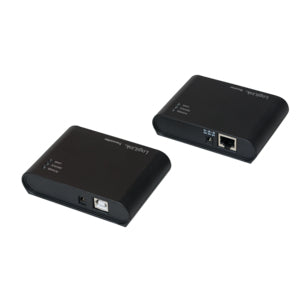 LogiLink UA0230 USB-Hub – USB 2.0, 5× USB-A, 2× RJ45