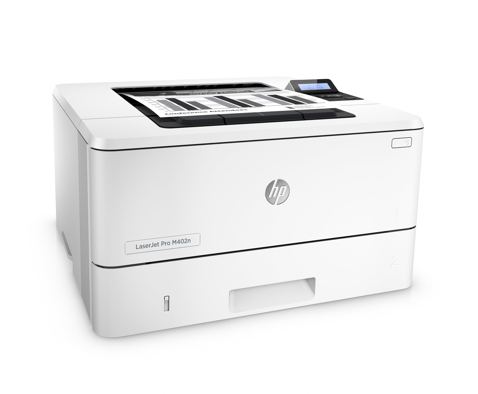 HP LaserJet Pro M402n – Schwarz-Weiss, A4, LAN, USB, 38 Seiten pro Minute, AirPrint, Mopria