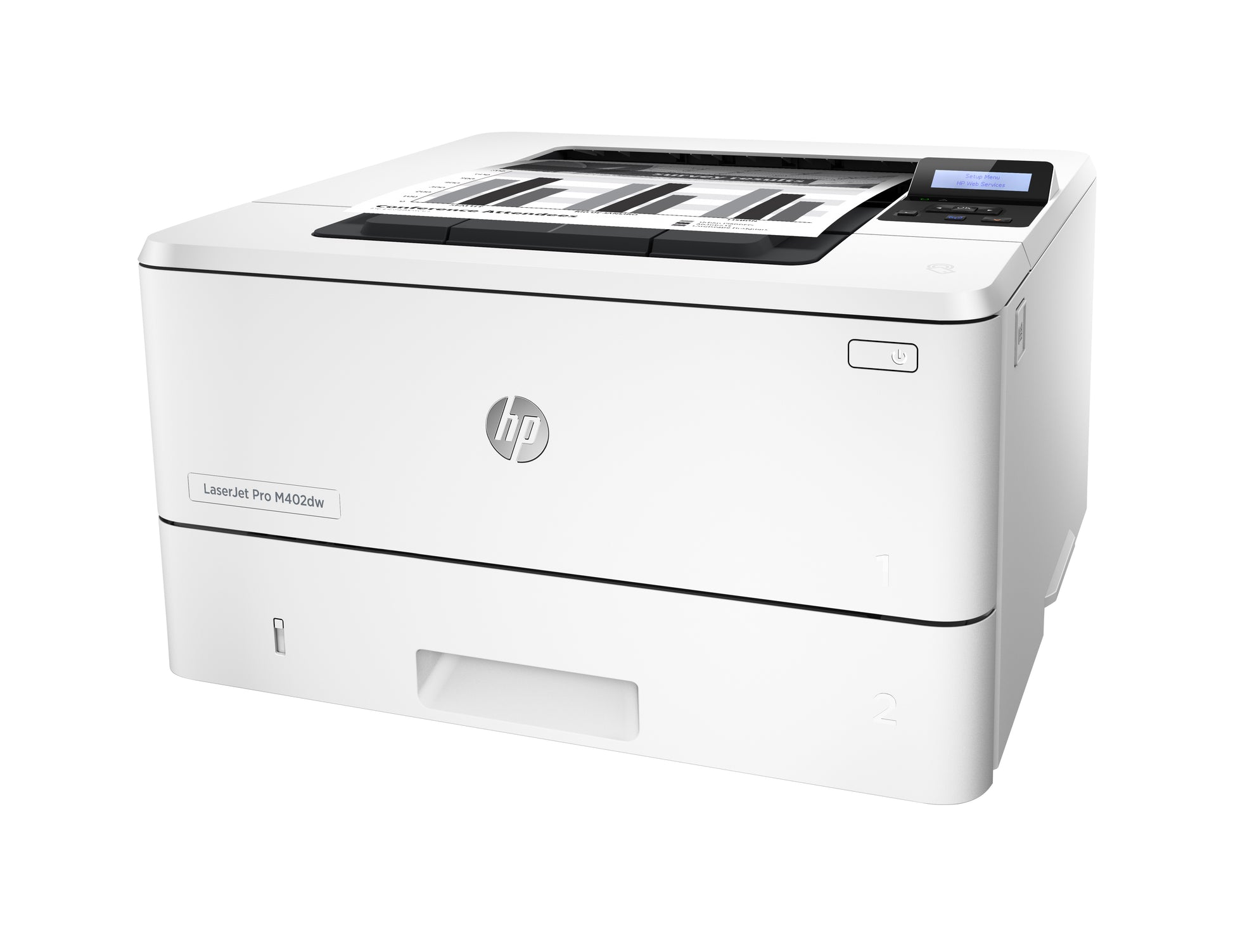 HP LaserJet Pro M402dw – Schwarz-Weiss, A4, Duplex, WLAN, LAN, USB, 40 Seiten pro Minute, AirPrint, Mopria