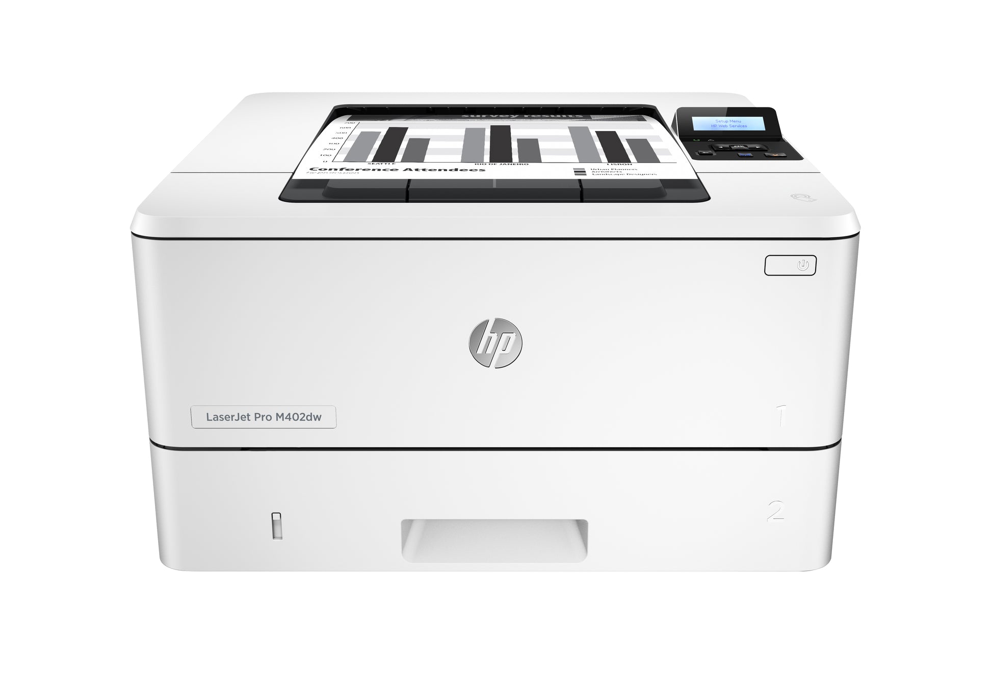 HP LaserJet Pro M402dw – Schwarz-Weiss, A4, Duplex, WLAN, LAN, USB, 40 Seiten pro Minute, AirPrint, Mopria